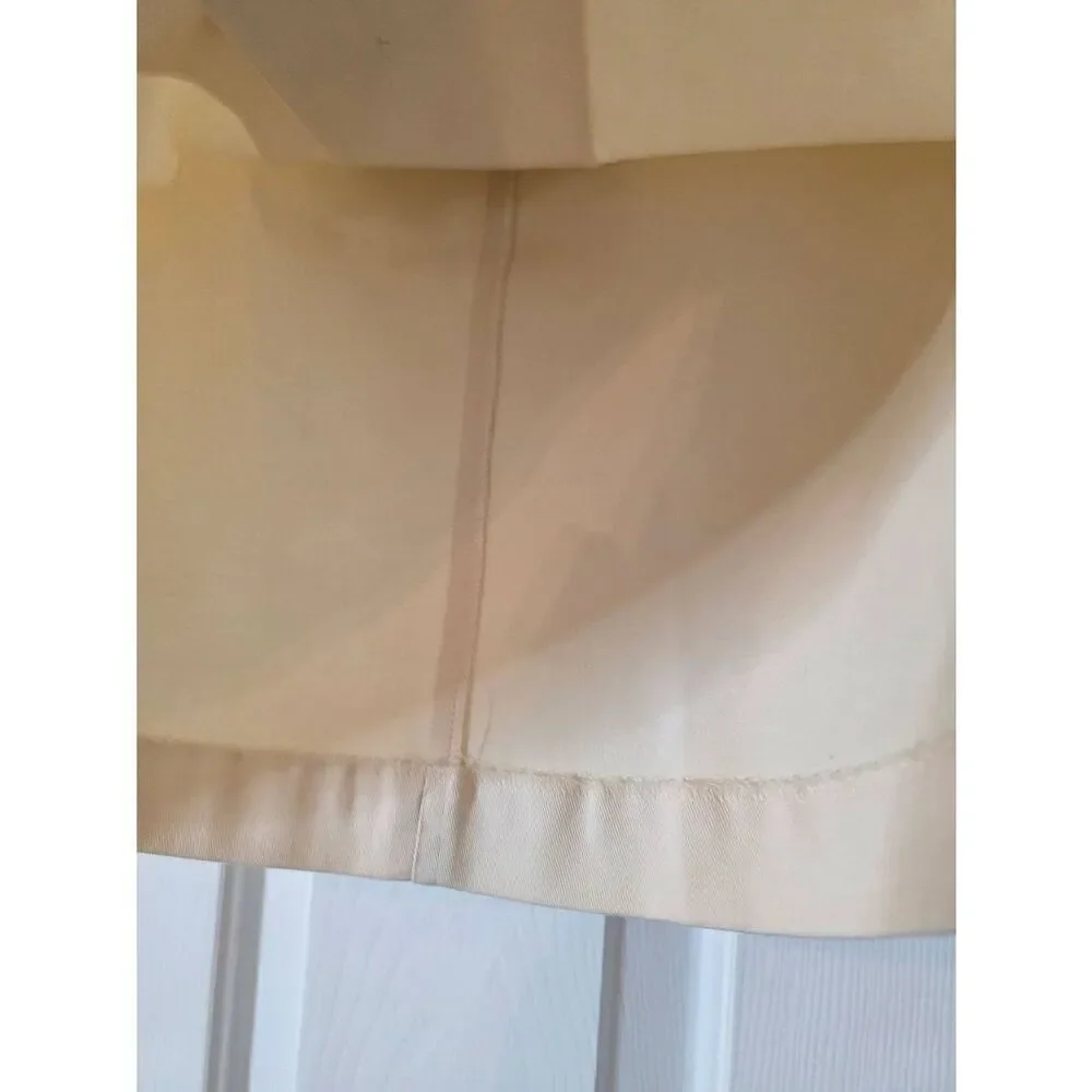 Tory Burch Pencil Skirt Cream Logo Button Front Cargo Pocket NWT $265 Sz 6